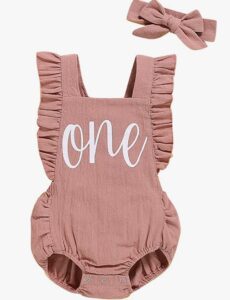 Cake smashed outfit for baby girl 