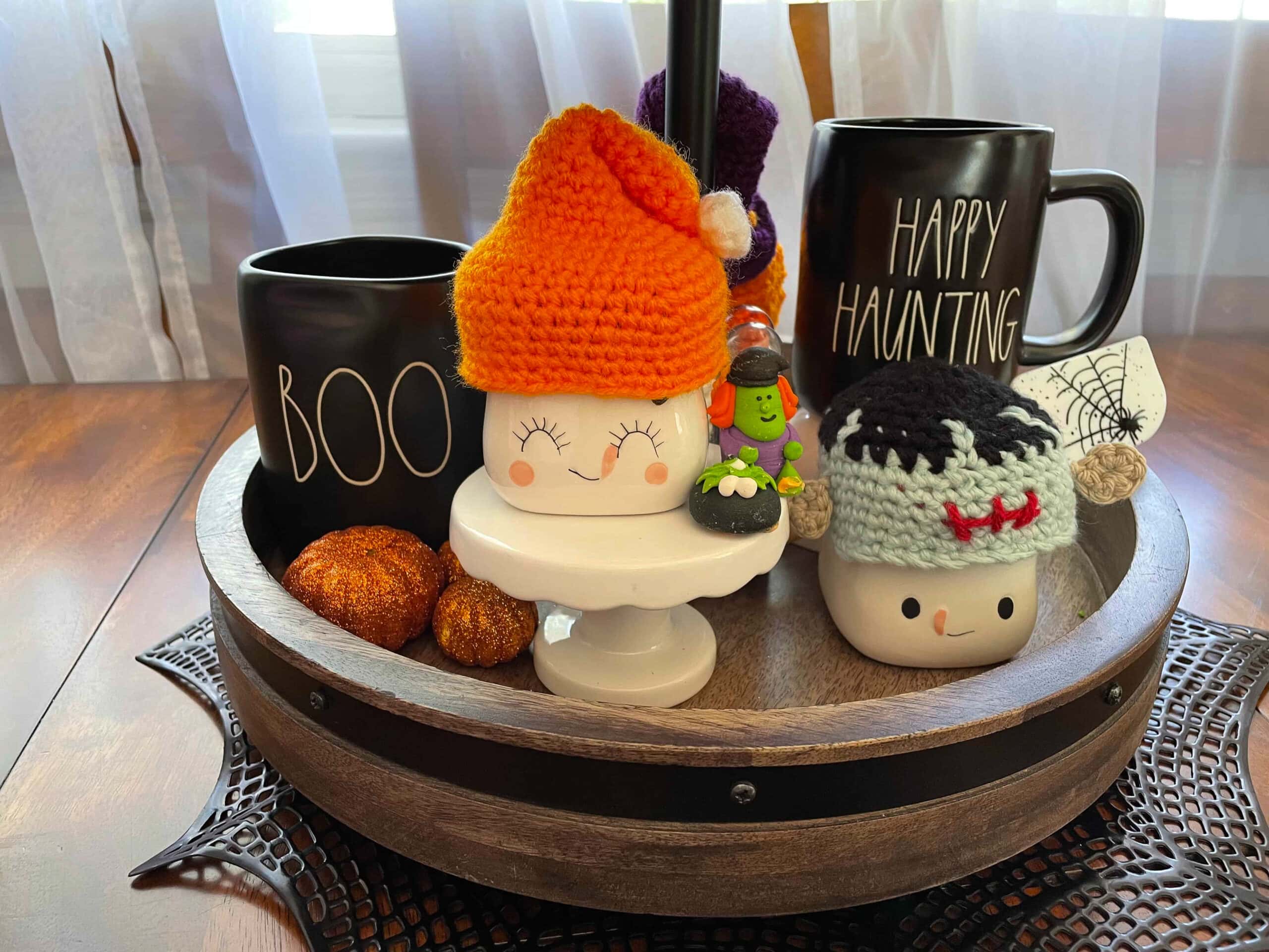halloween hat for marshmallow cups for tiered trays