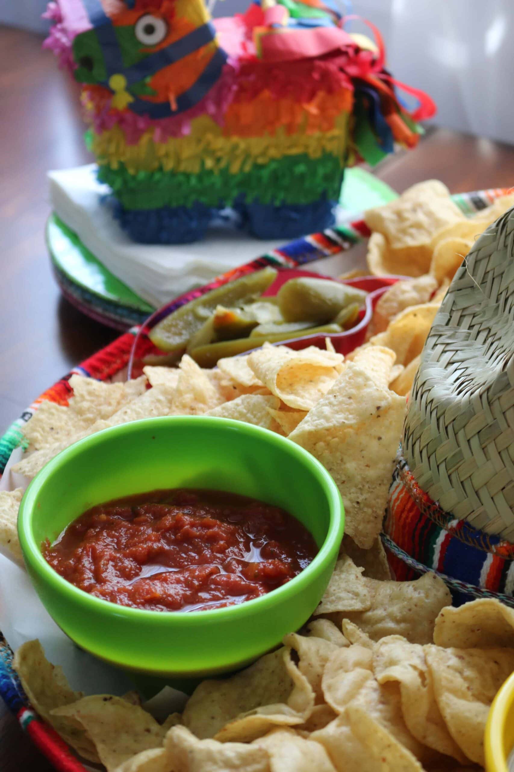 Chips and salsa 5 de Mayo party